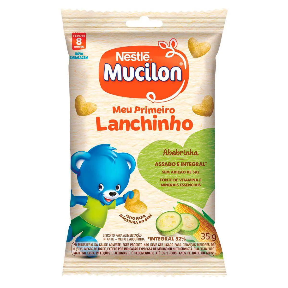 Snack Nestlé Mucilon Primeiro Lanchinho Abobrinha 35g