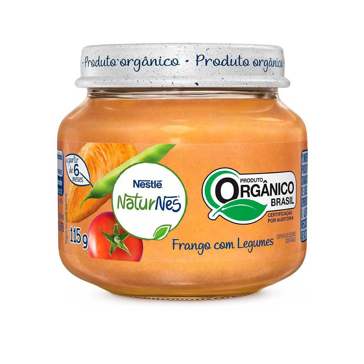 Papinha Orgânica Nestlé Naturnes Frango com Legumes com 115g