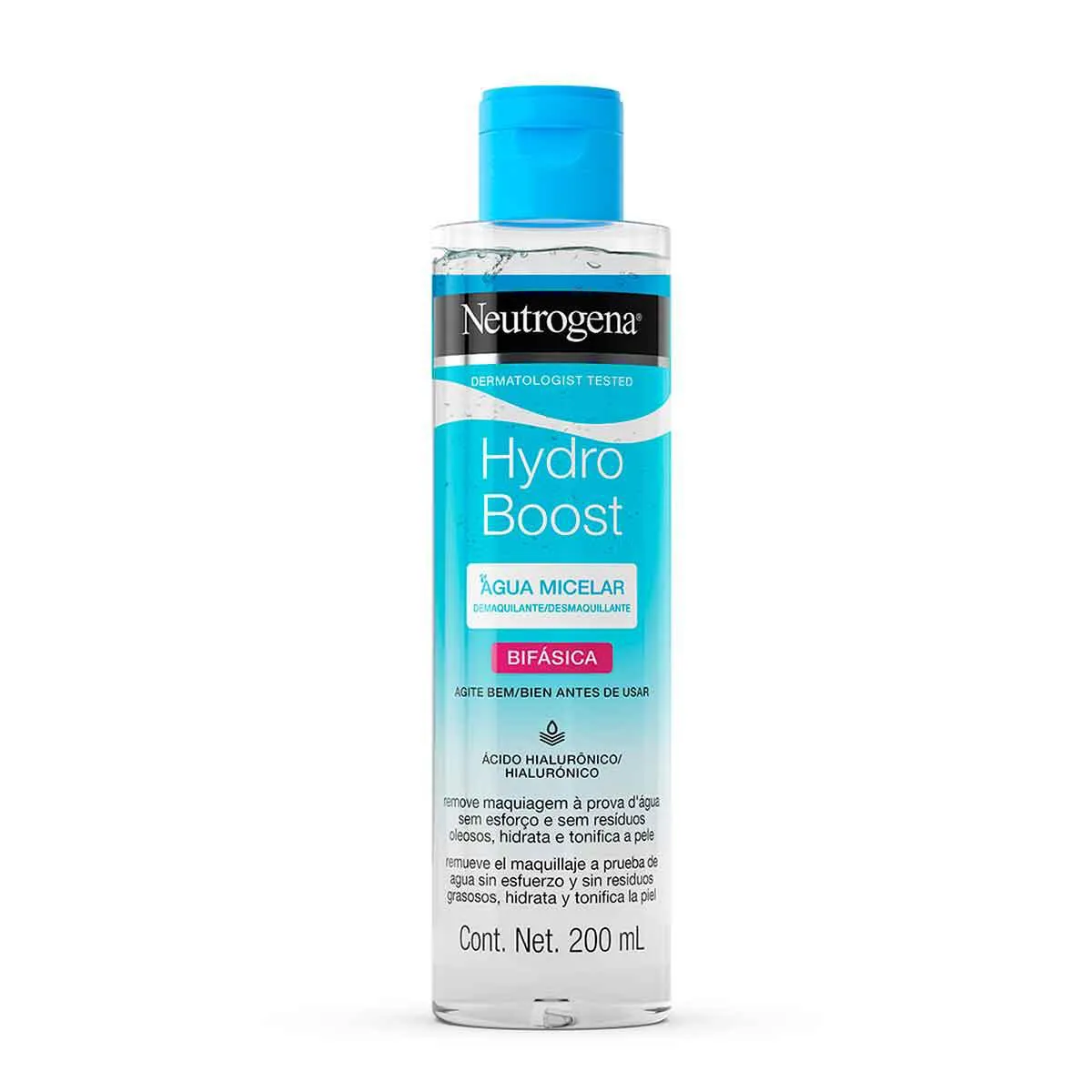 Água Micelar Bifásica Neutrogena Hydro Boost com 200ml