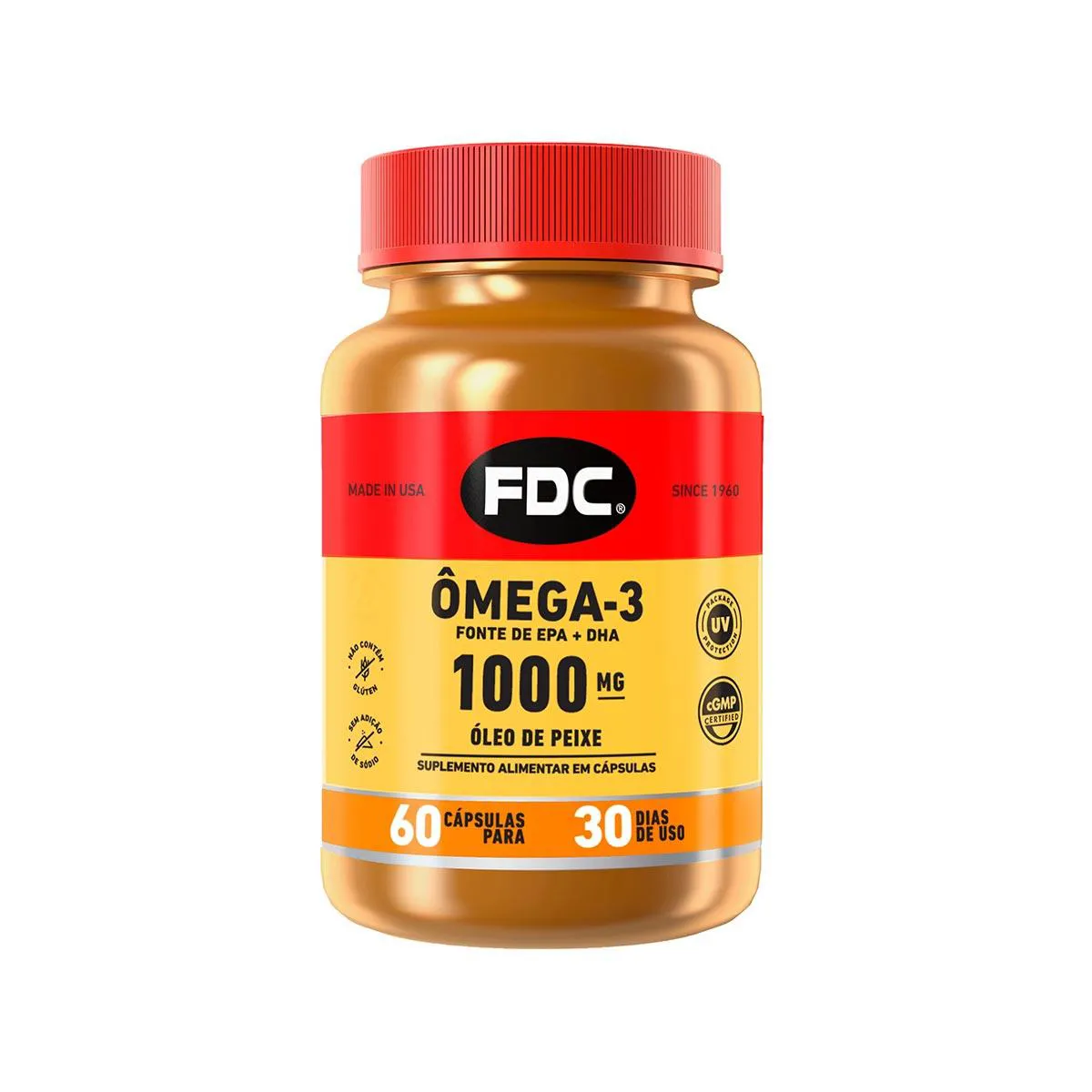 Ômega 3 FDC 1000mg com 60 cápsulas