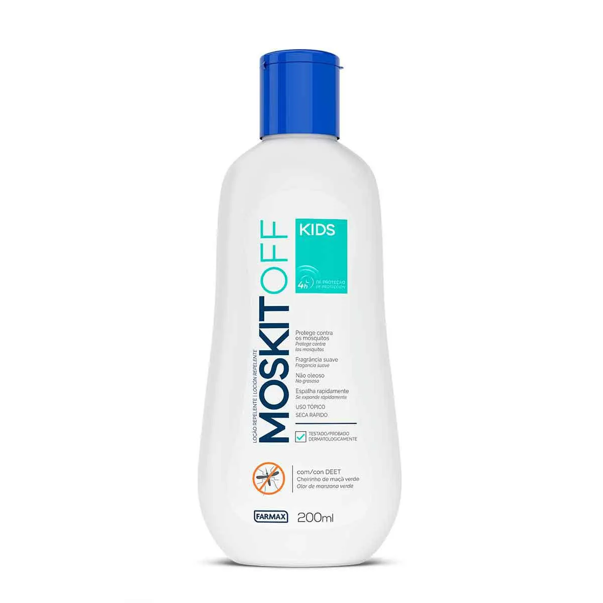 Repelente de Inseto Infantil Moskitoff Kids com DEET Loção 200ml