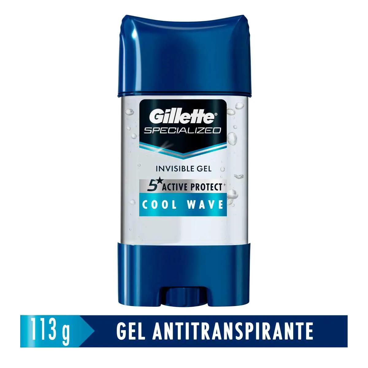 Desodorante Antitranspirante Twist Stick Gel Gillette Specialized Cool Wave Masculino 48h 113g