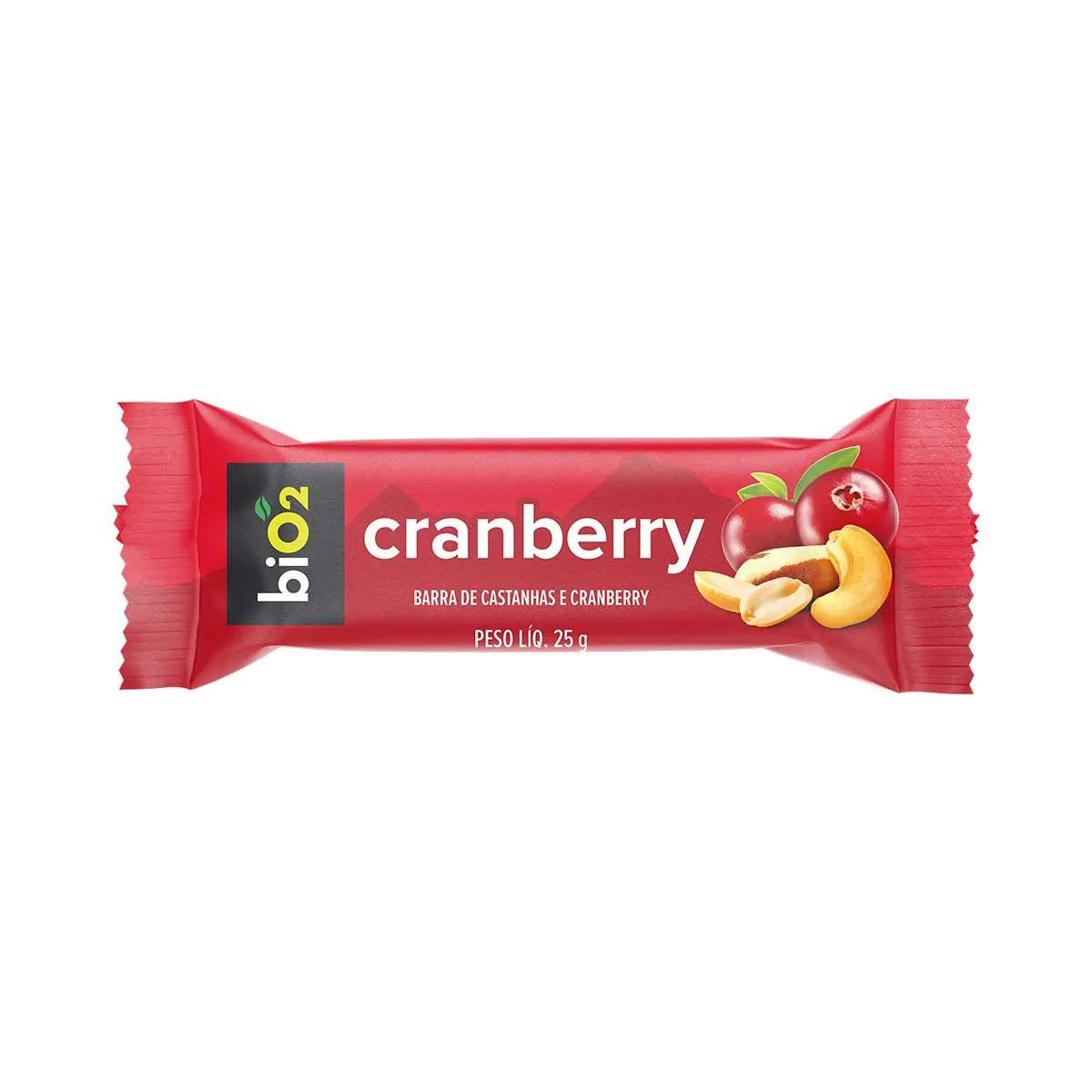 Barra de Castanhas biO2 7Nuts Cranberry 25g