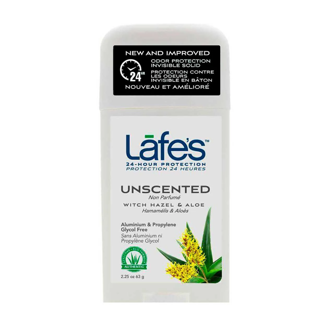 Desodorante Vegano Sem Alumínio Twist Stick Barra Lafe's Unscented 24h Sem Perfume 63g