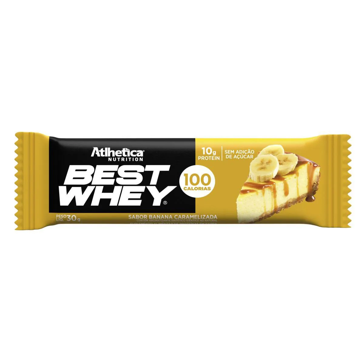 Barra de Proteína Best Whey Atlhetica Nutrition Torta de Banana Caramelizada 30g