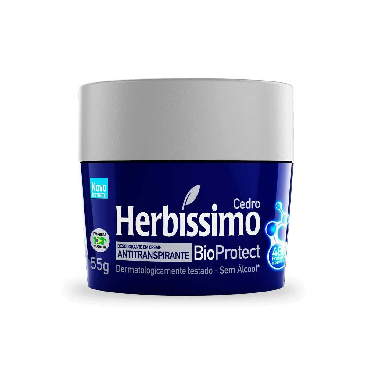 Desodorante Antitranspiratne Creme Herbíssimo BioProtect Cedro 48h 55g