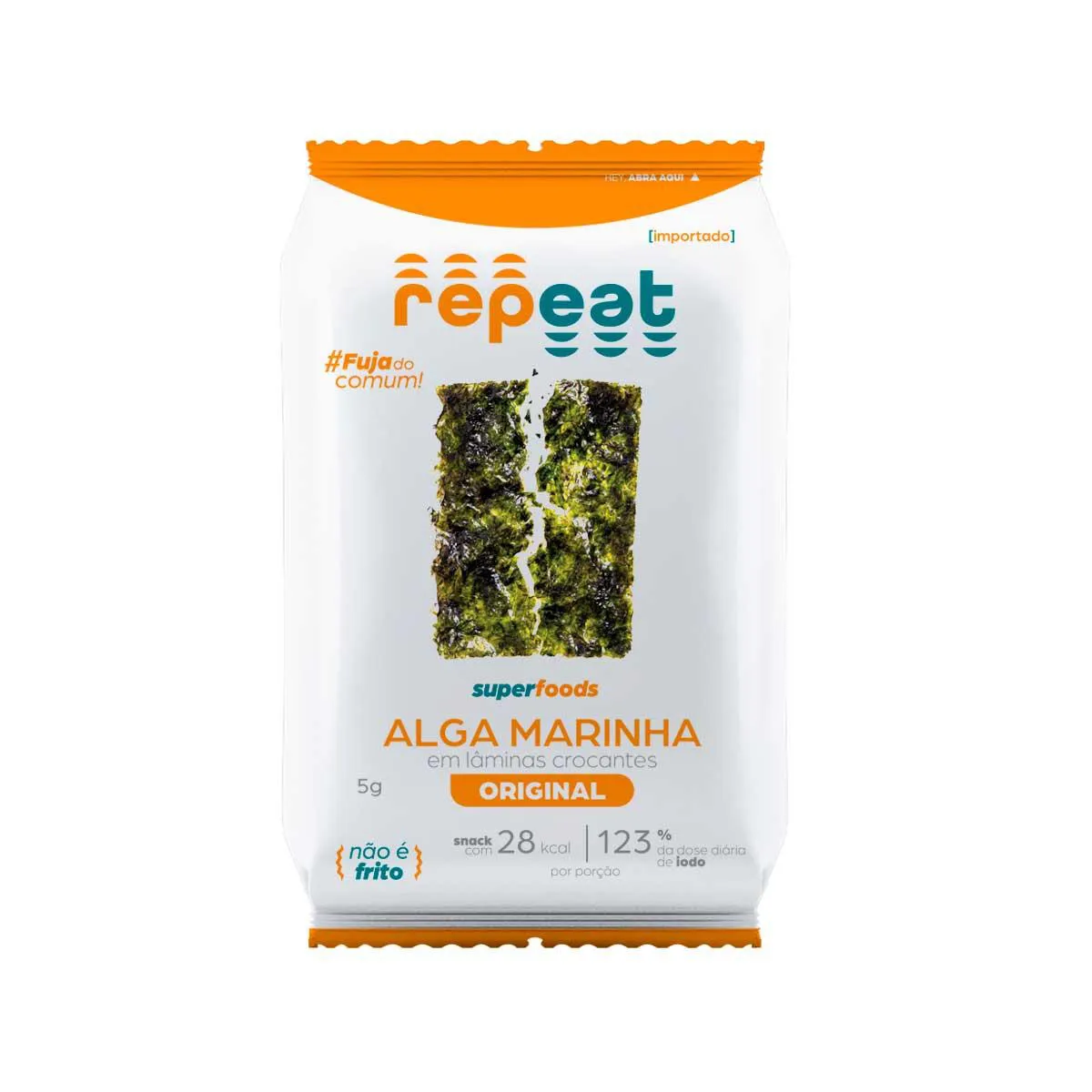 Snack Repeat de Alga Marinha Tradicional com 5g