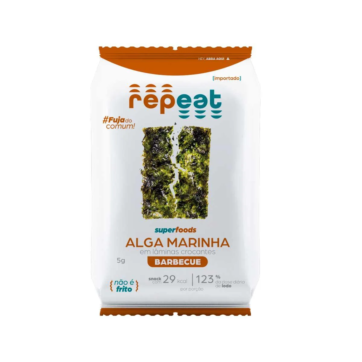 Snack Repeat de Alga Marinha Barbecue com 5g