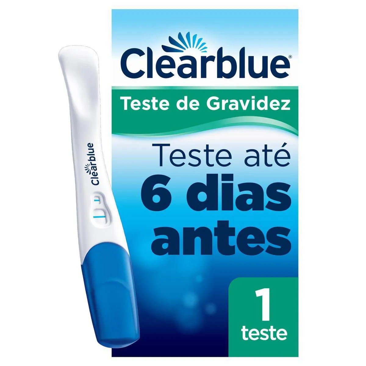 Teste de Gravidez Clearblue Saiba Antes 1 Unidade