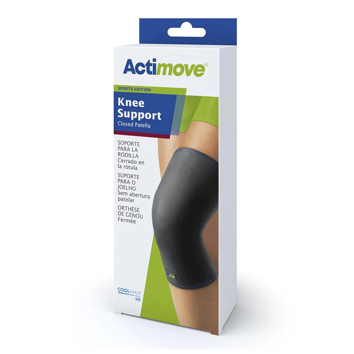 Joelheira Actimove Sports com Patela Fechada P Preta 1 unidade