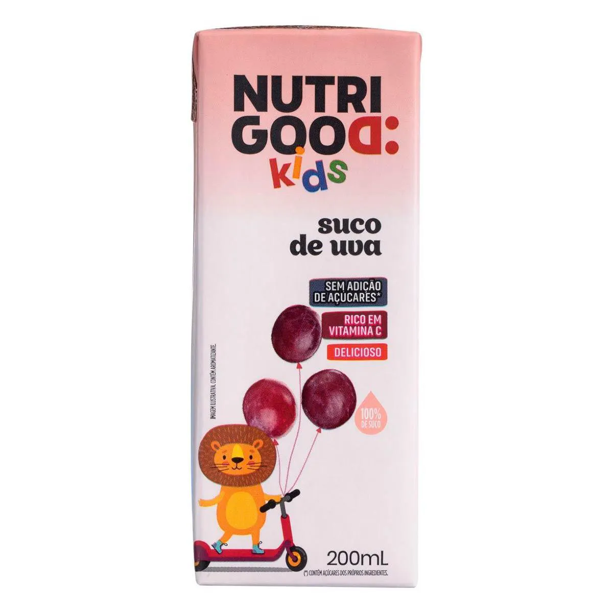 Suco sabor Uva Nutrigood Kids 200ml