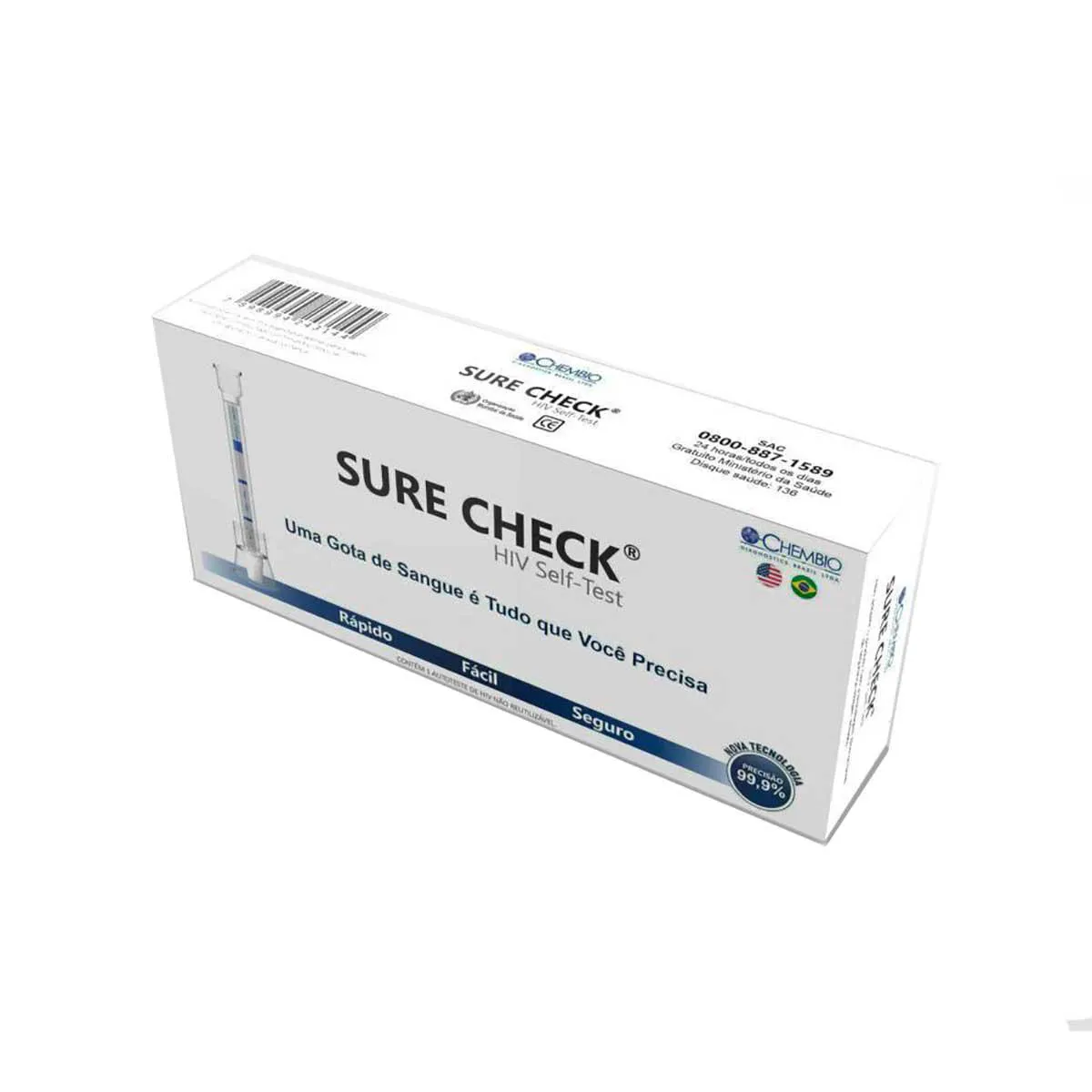 Teste de HIV Sure Check 1 Unidade