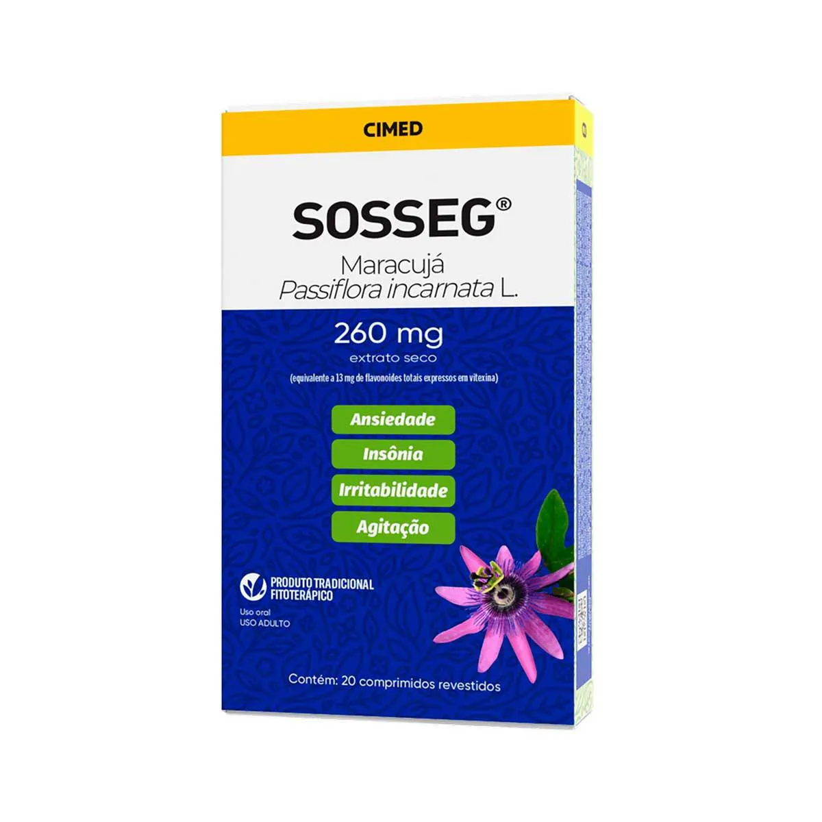 Sosseg 260mg 20 Comprimidos