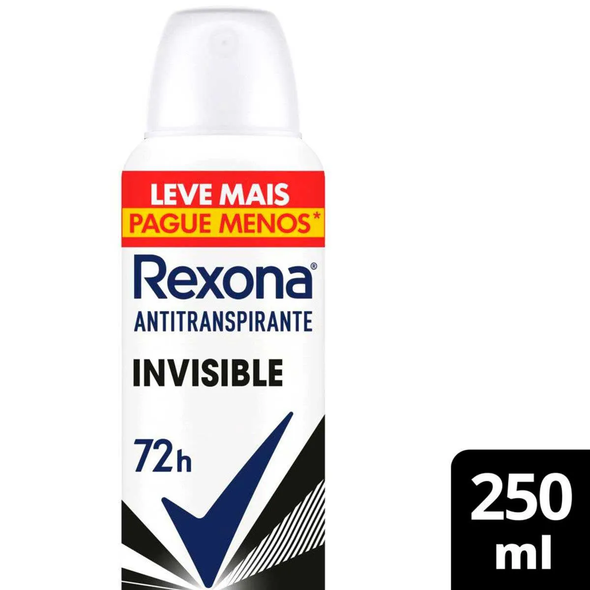 Desodorante Antitranspirante Aerosol Rexona Invisble Feminino 72h 250ml