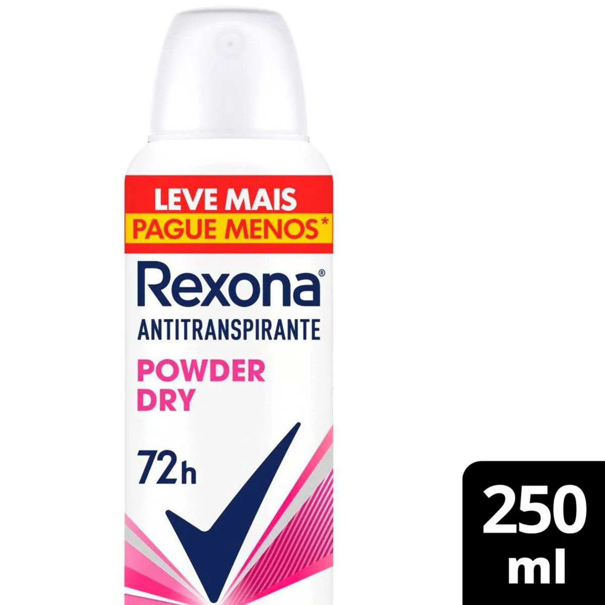 Desodorante Antitranspirante Aerosol Rexona Powder Dry Feminino 72h 250ml