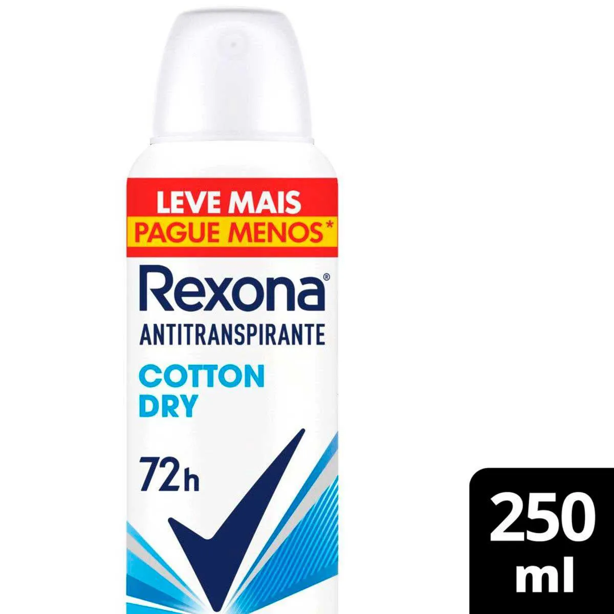 Desodorante Antitranspirante Aerosol Rexona Cotton Dry Feminino 72h 250ml