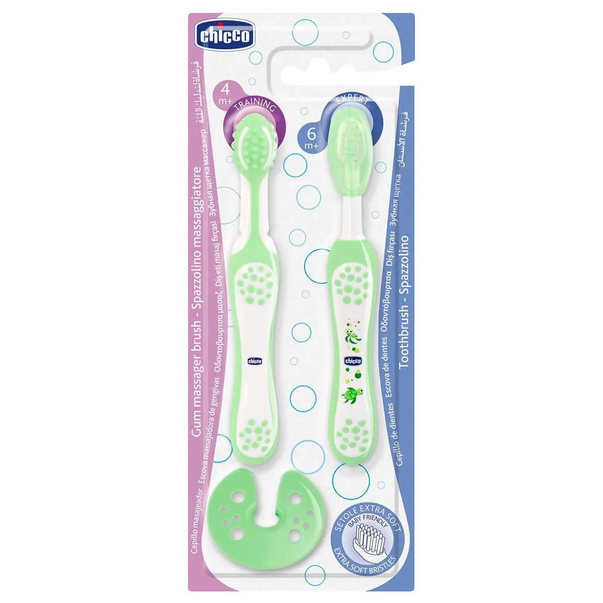 Conjunto de Aprendizagem Chicco Oral Care com 1 unidade