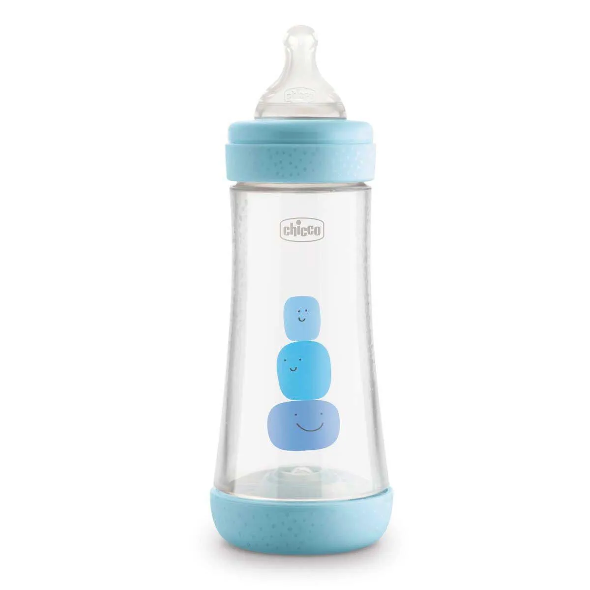 Mamadeira Chicco Perfect 5 Fluxo Rápido 4m+ Azul de 300ml