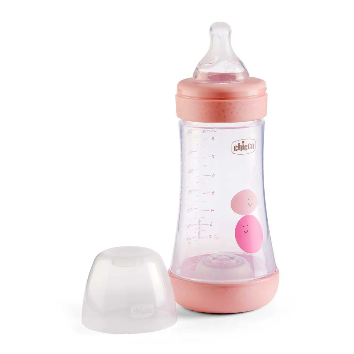 Mamadeira Chicco Perfect 5 Fluxo Médio 2m+ Rosa de 240ml