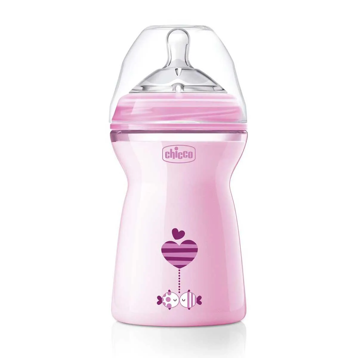 Mamadeira Chicco Step Up Fluxo Rápido 6m+ Rosa de 330ml