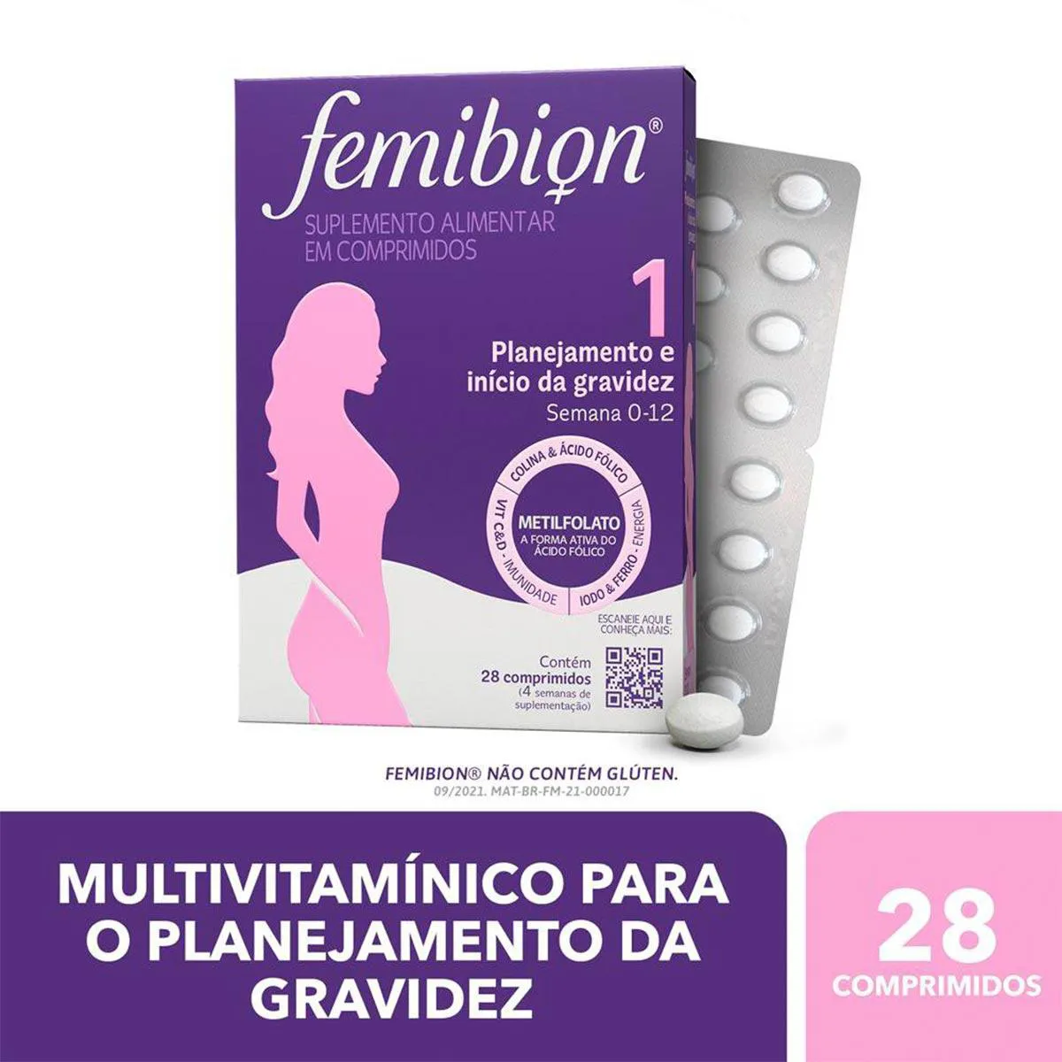 Polivitamínico Femibion 1 para Gestantes 28 comprimidos