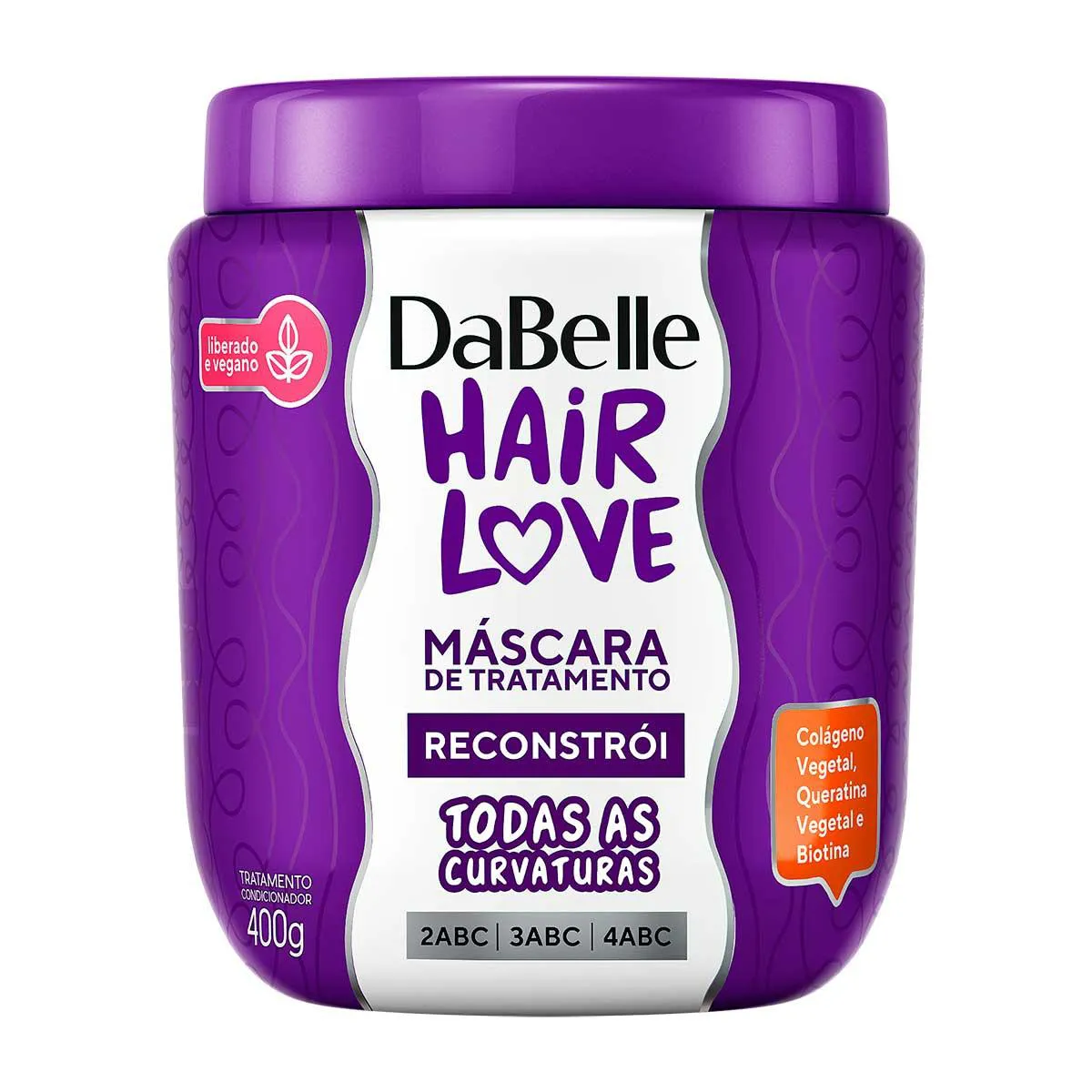 Máscara de Tratamento Dabelle Hair Love Reconstrói 400g