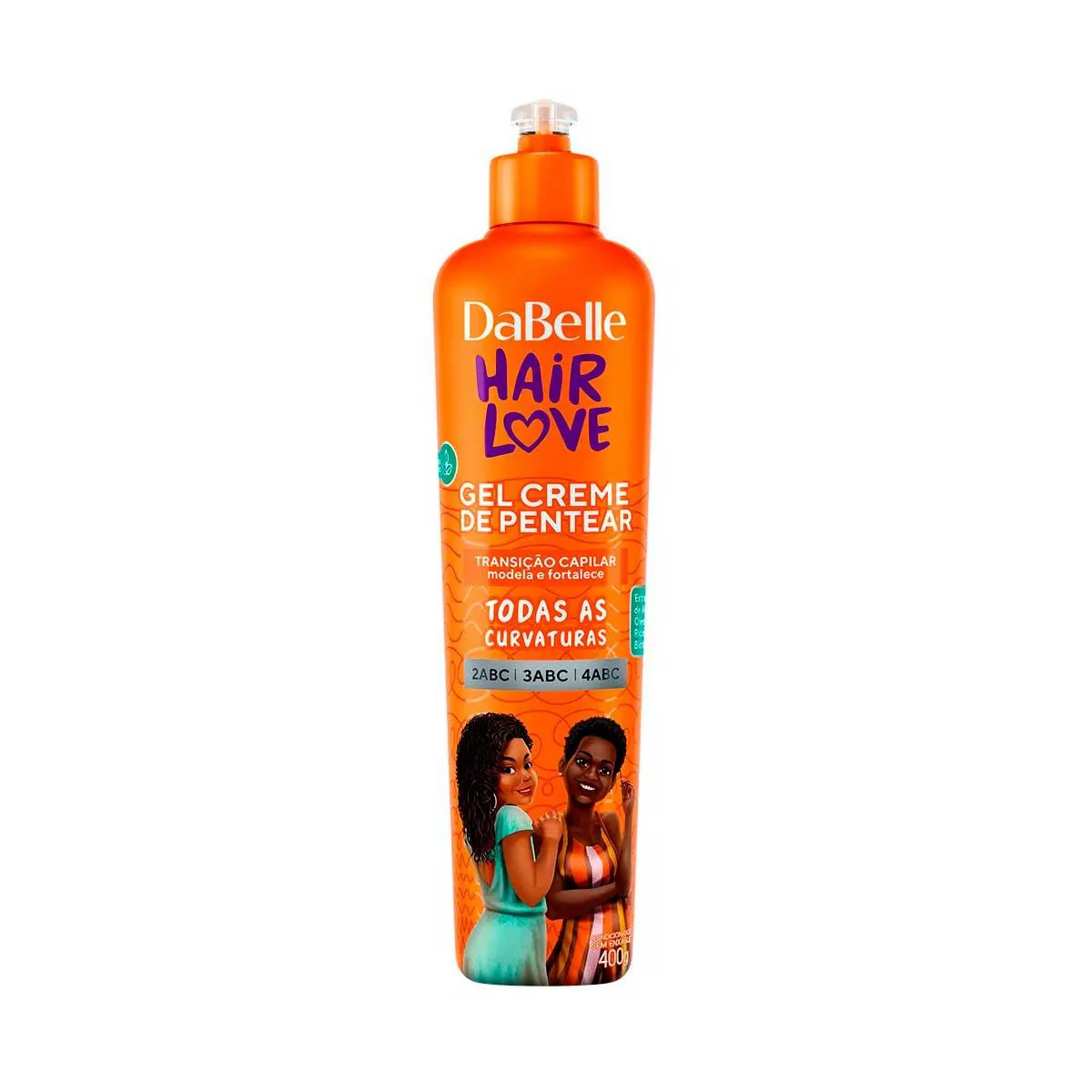 Gel Creme para Pentear Cabelo Transição Capilar DaBelle Hair Love 400g