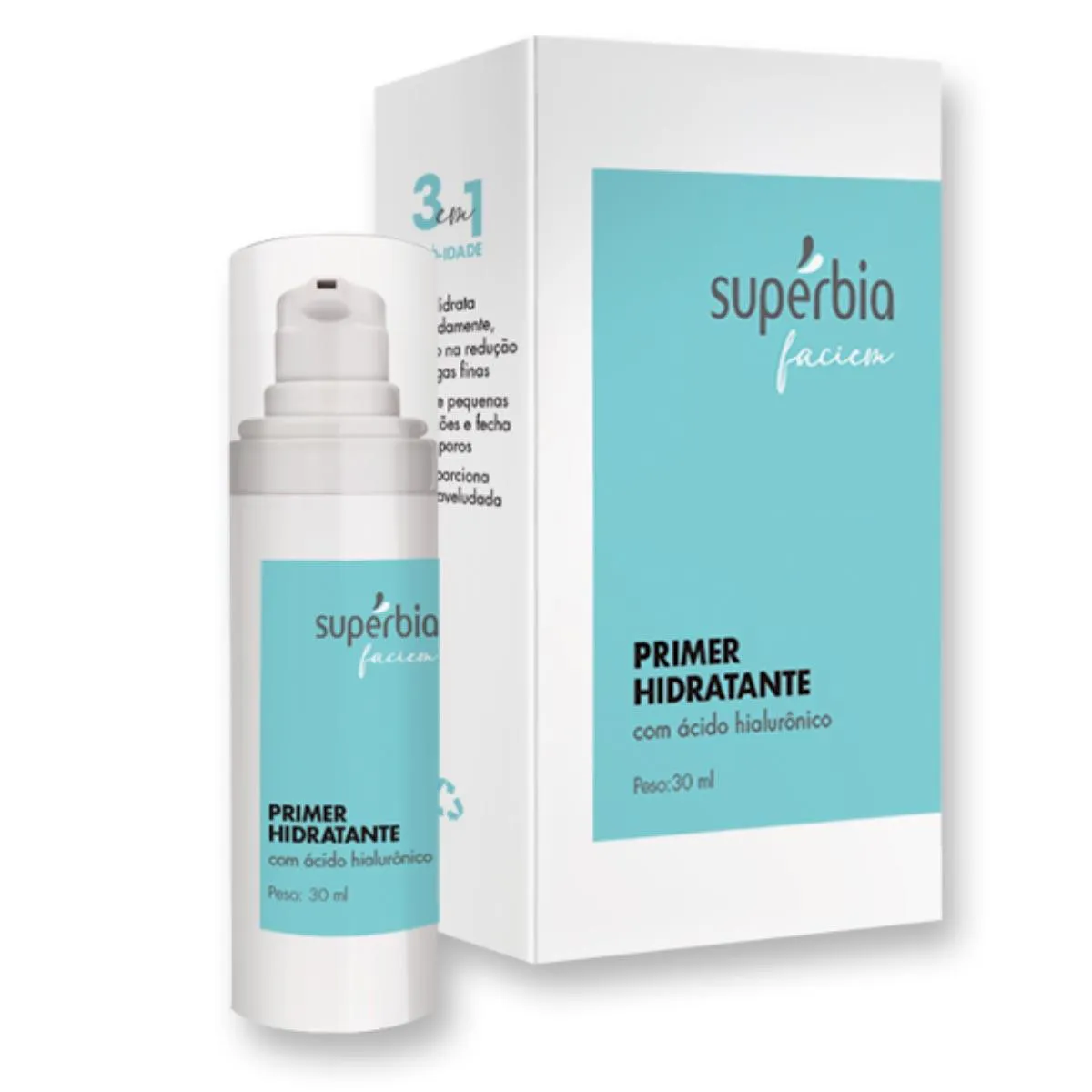 Primer Hidratante Supérbia com Ácido Hialurônico com 30ml