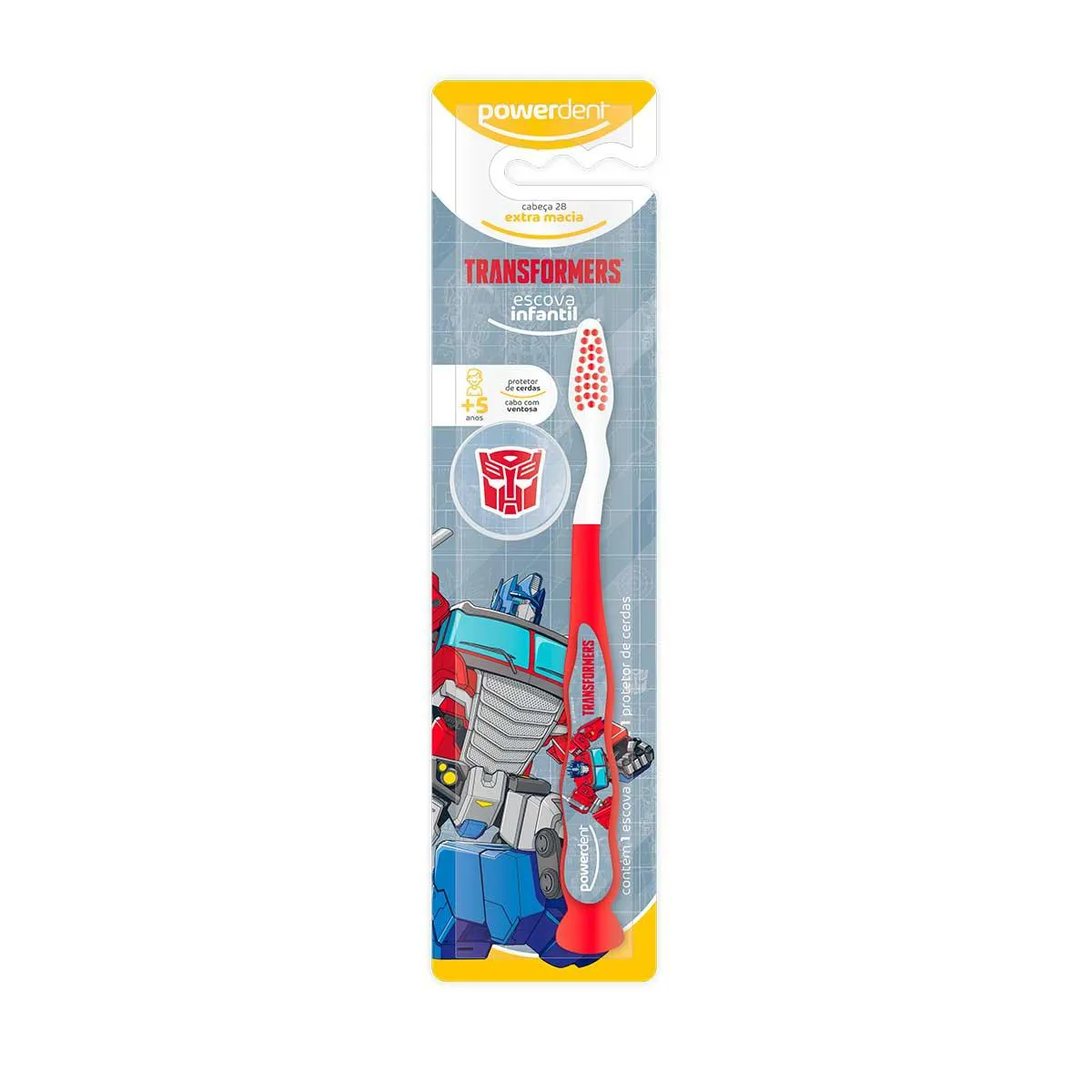 Escova de Dente Infantil Powerdent Transformers 5+ Anos com 1 Unidade