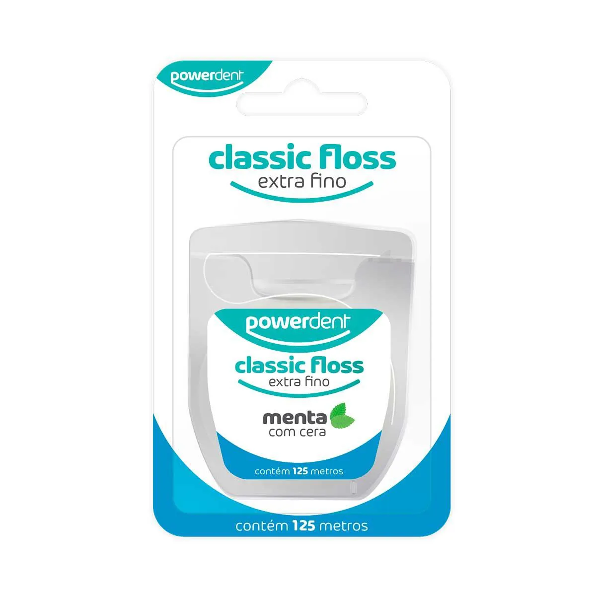 Fio Dental Powerdent Classic Extra Fino com 125 Metros