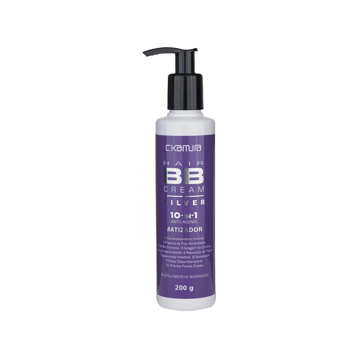 Leave-In Cabelo Grisalho C.Kamura Hair BB Cream Silver 200g