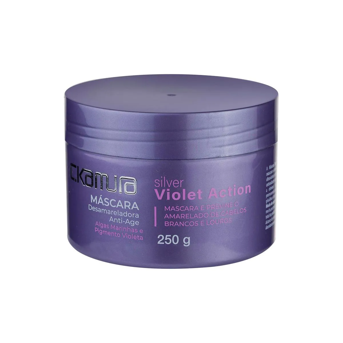 Máscara Capilar Cabelo Grisalho C.Kamura Silver Violet Action 250g