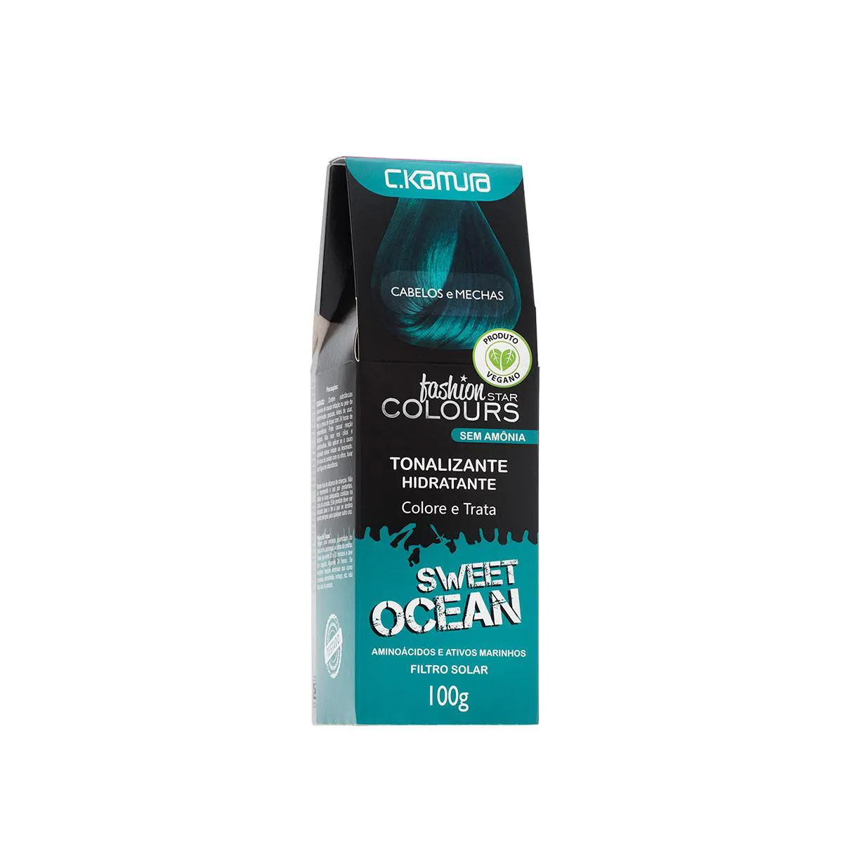 Tonalizante Hidratante C.Kamura Fashion Star Colours Sweet Ocean com 100g