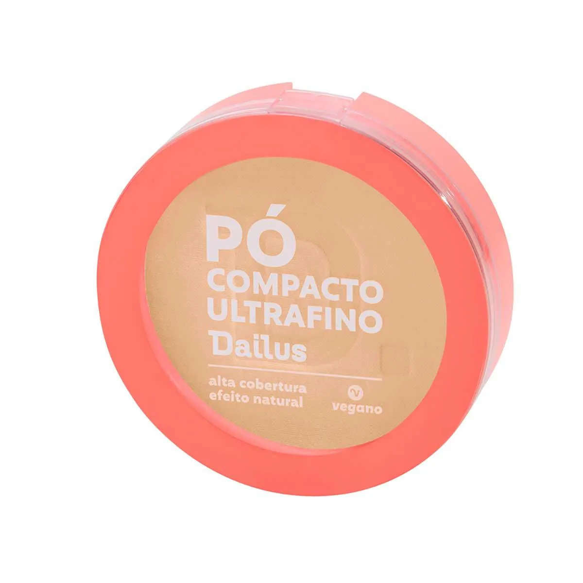 Pó Compacto Ultrafino Dailus D2-Claro Vegano com 10g