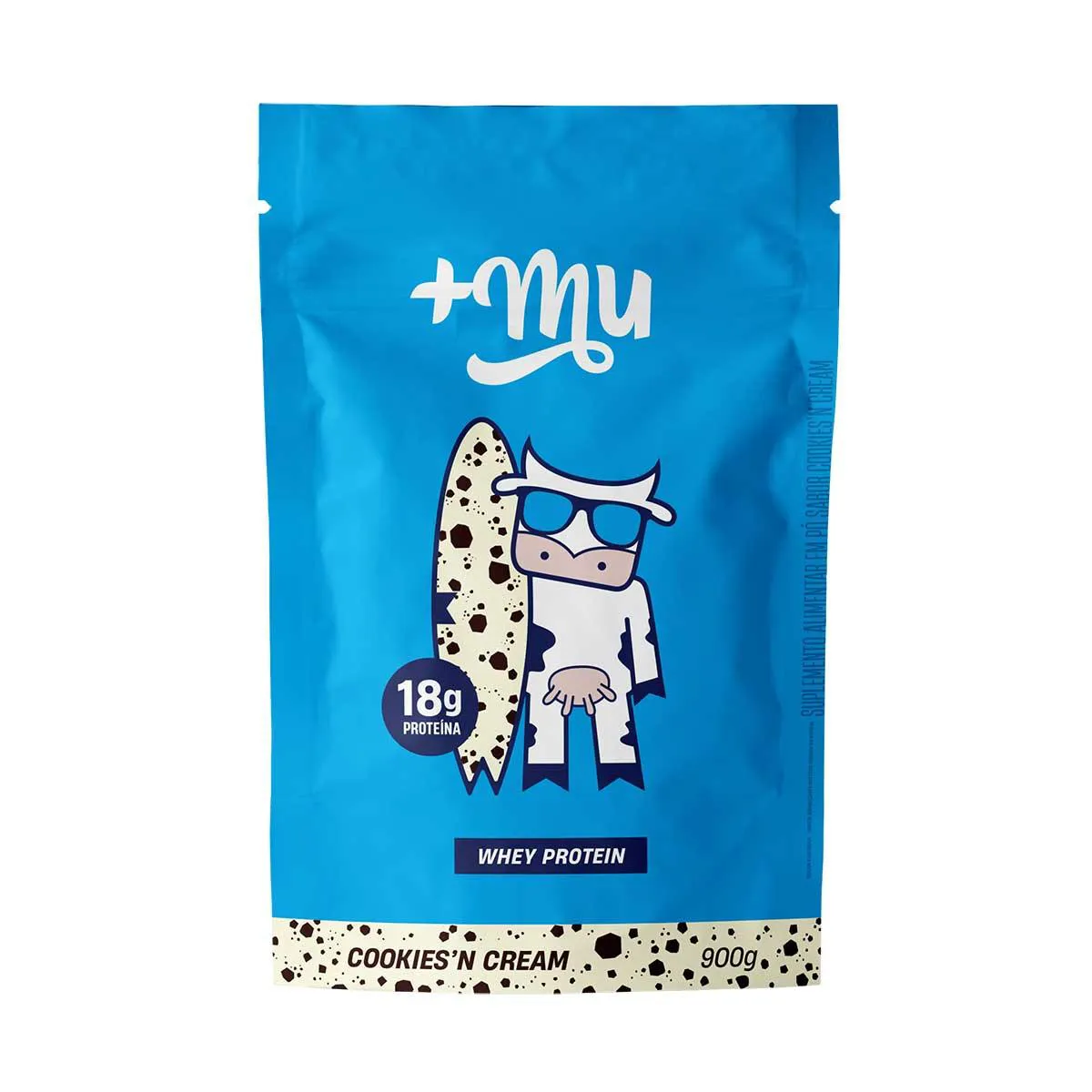 Whey Protein +Mu Cookies'N Cream 900g