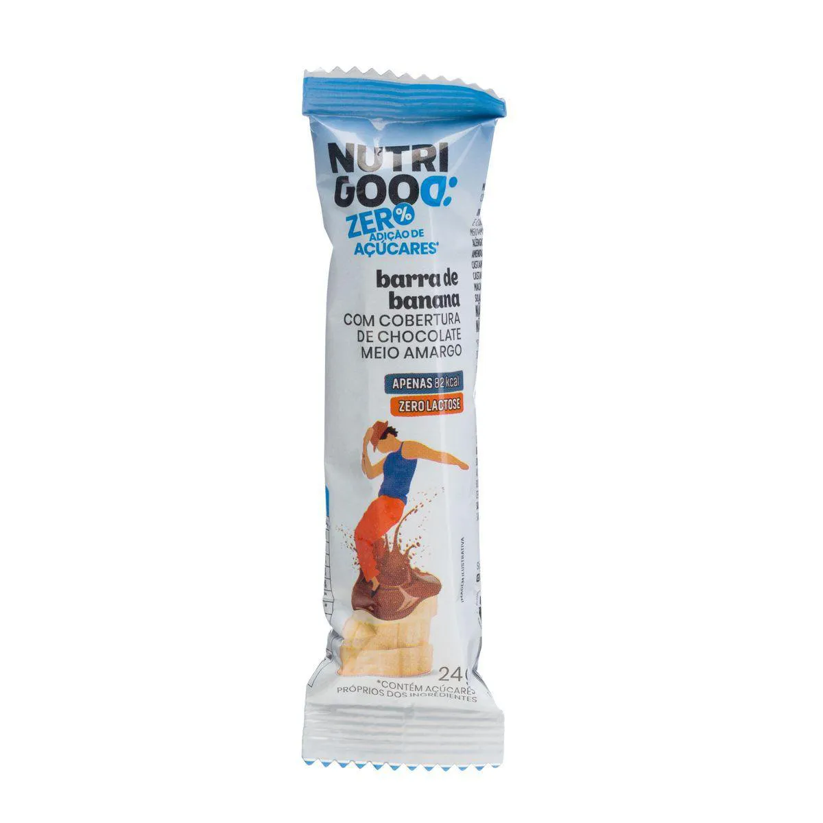 Barra de Banana Nutrigood com Chocolate Meio Amargo 24g