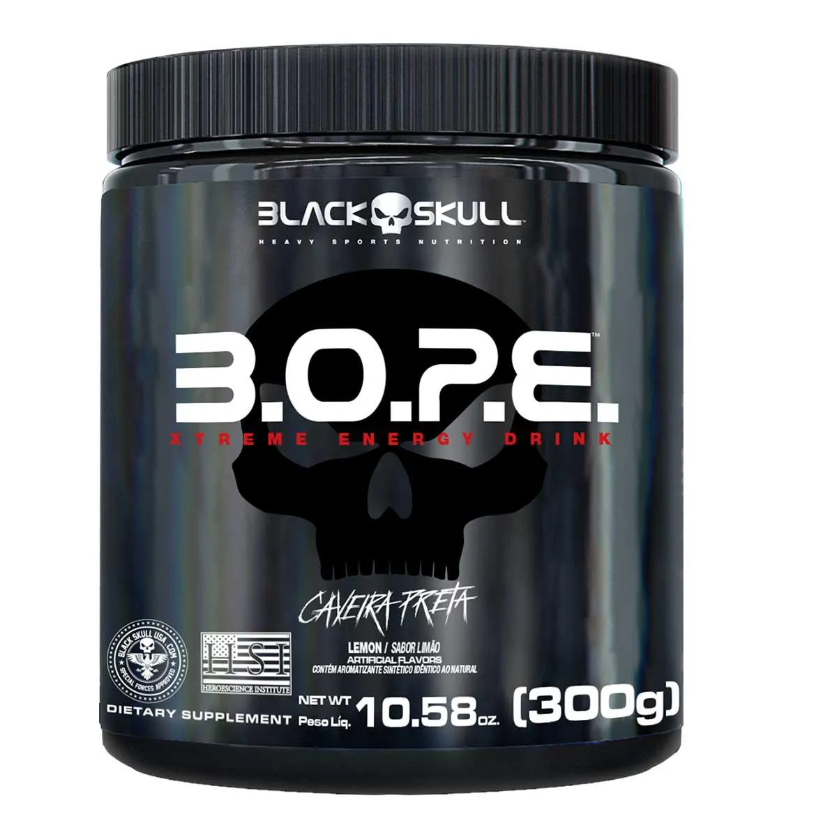 Pré-Treino Black Skull B.O.P.E Limão 300g