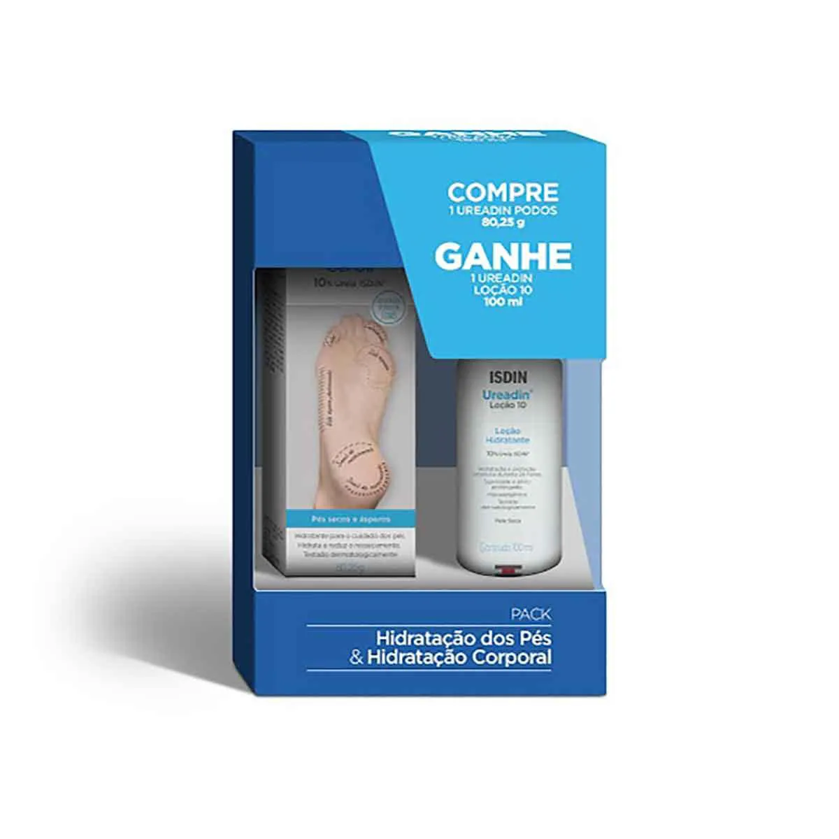 Kit Hidratante para Pés Ureadin Podos 80,25g + Hidratante Ureadin Loção 10 100ml