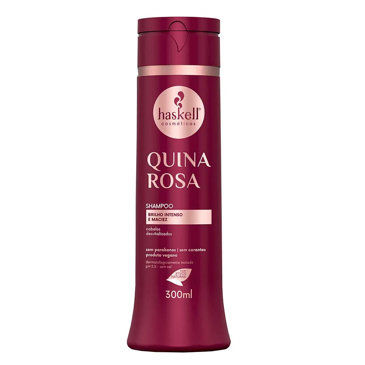 Shampoo Haskell Quina Rosa 300ml