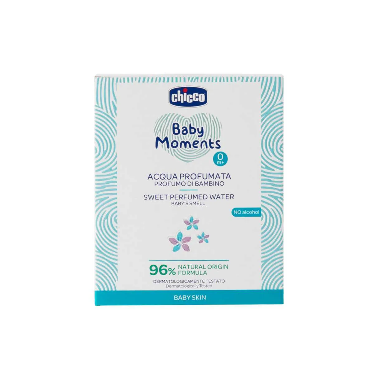 Água de Colônia Chicco Baby Moments Infantil Sem Álcool 100ml