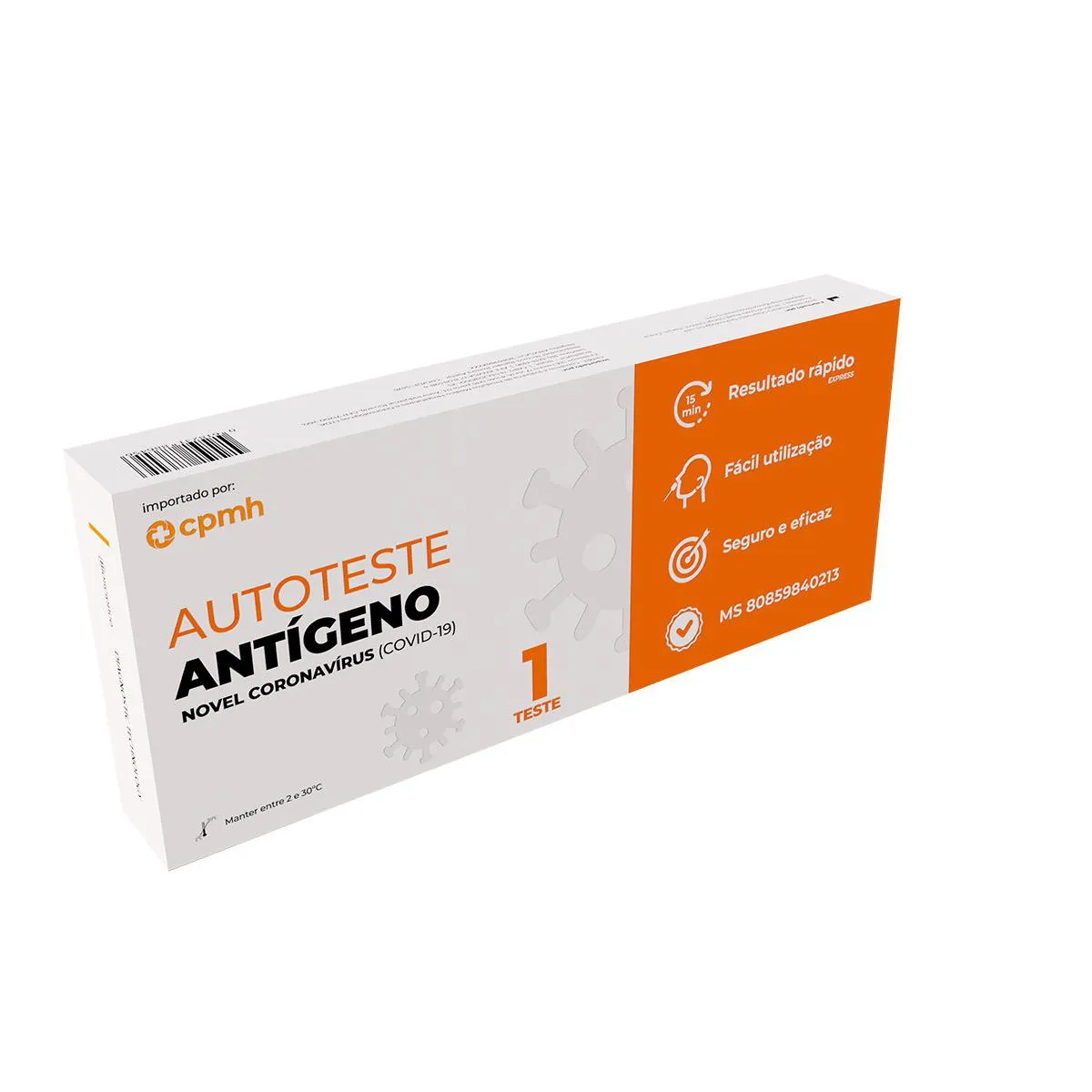 Autoteste Antígeno Covid-19 Novel Coronavirus - 1 unidade