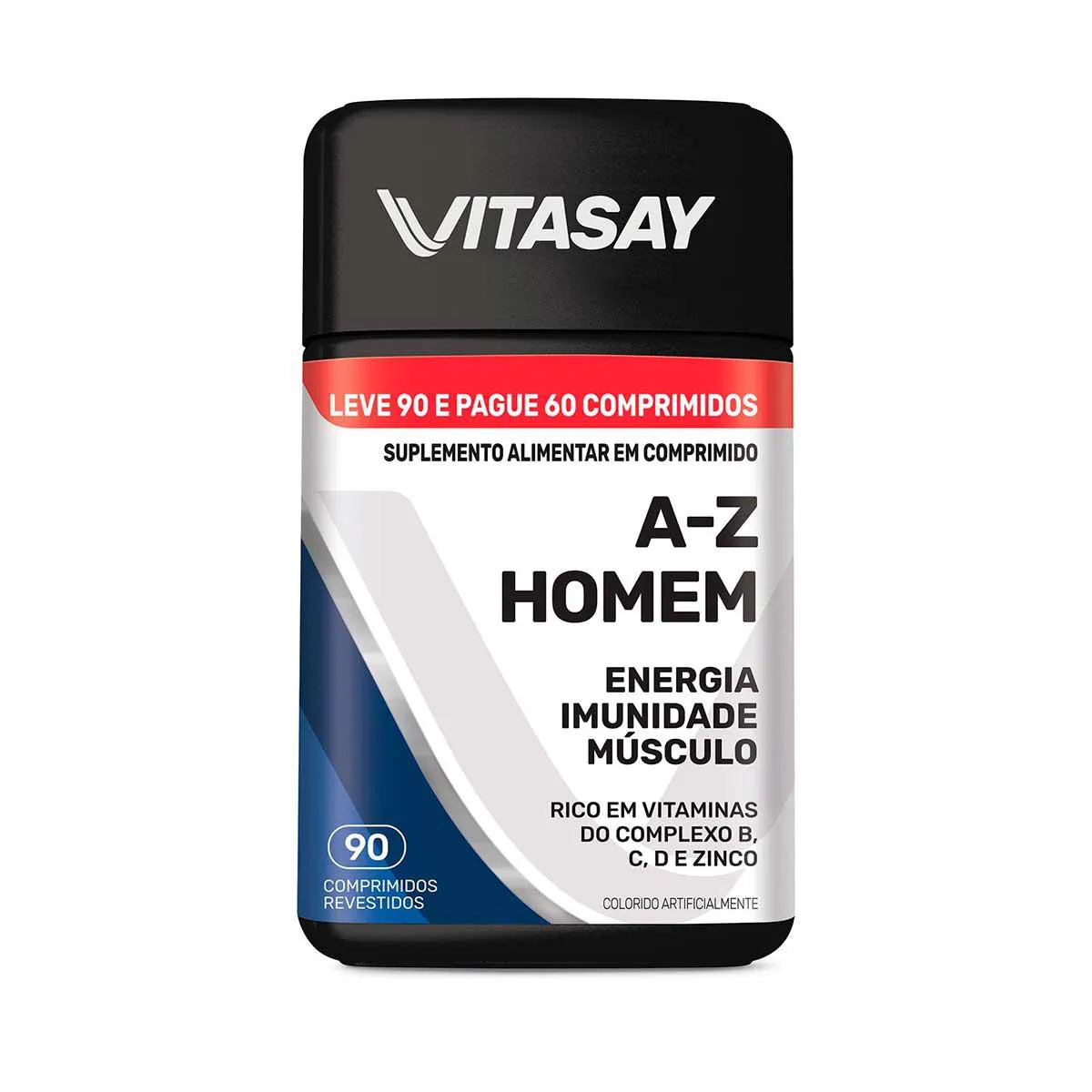 Polivitamínico Vitasay A-Z Homem 90 comprimidos