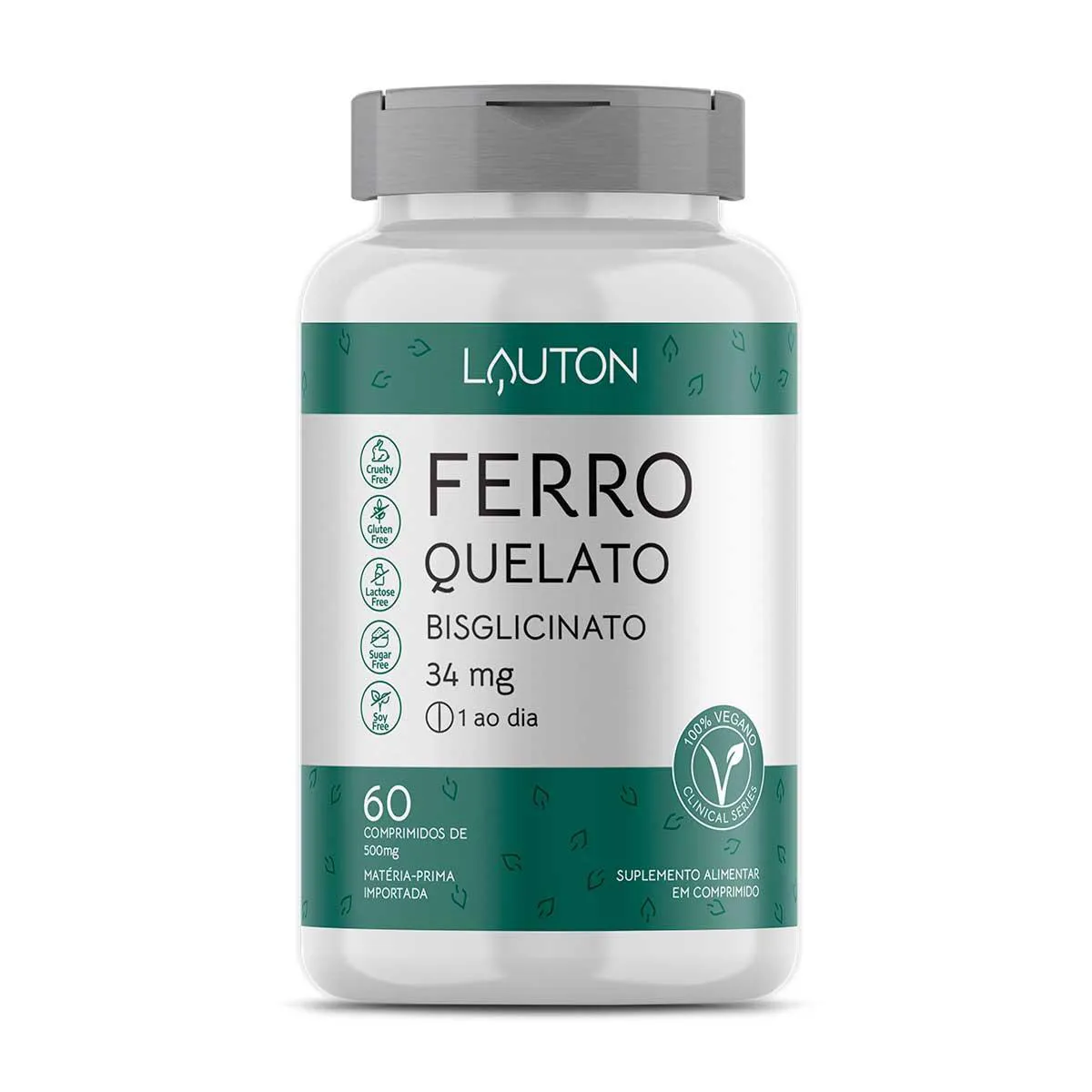 Ferro Quelato Lauton 34mg 60 comprimidos