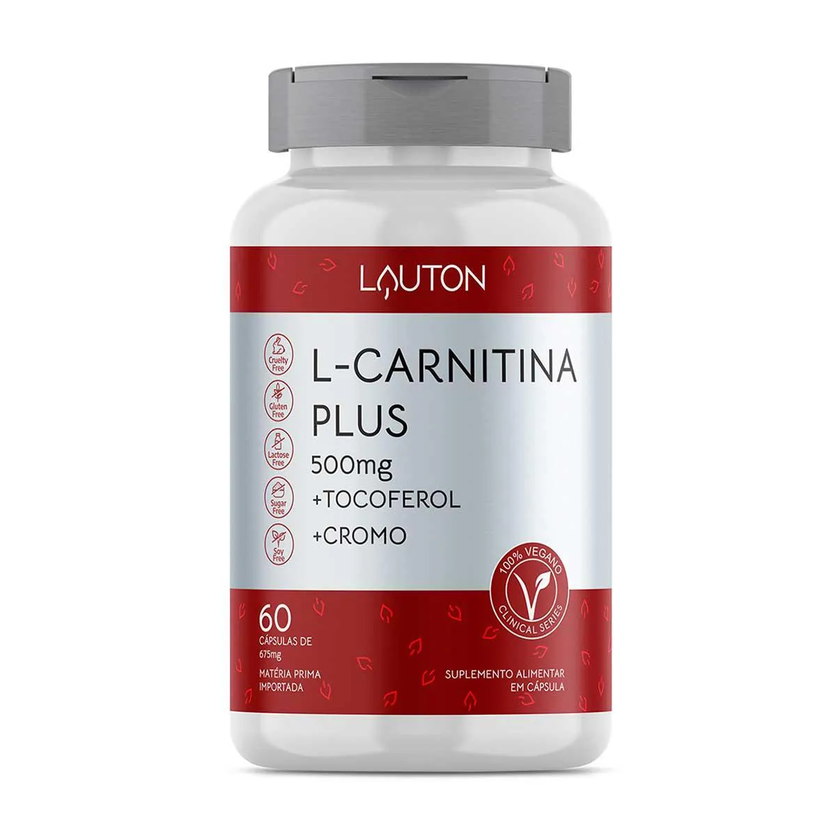 L-Carnitina Plus Lauton 500mg 60 Cápsulas