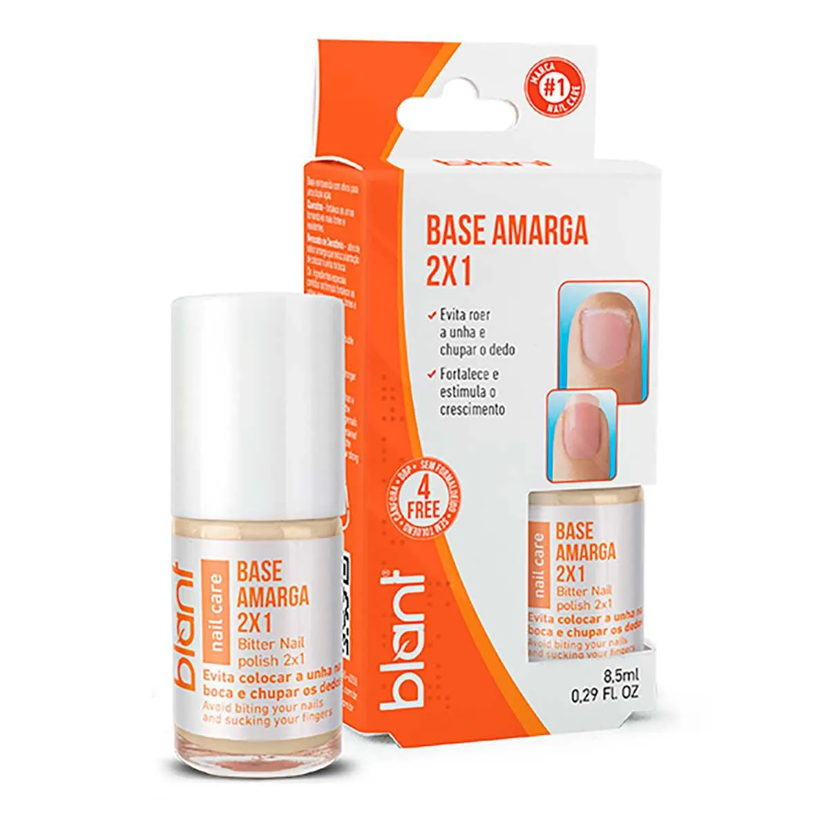 Base Amarga para Unhas Blant 2x1 8,5ml