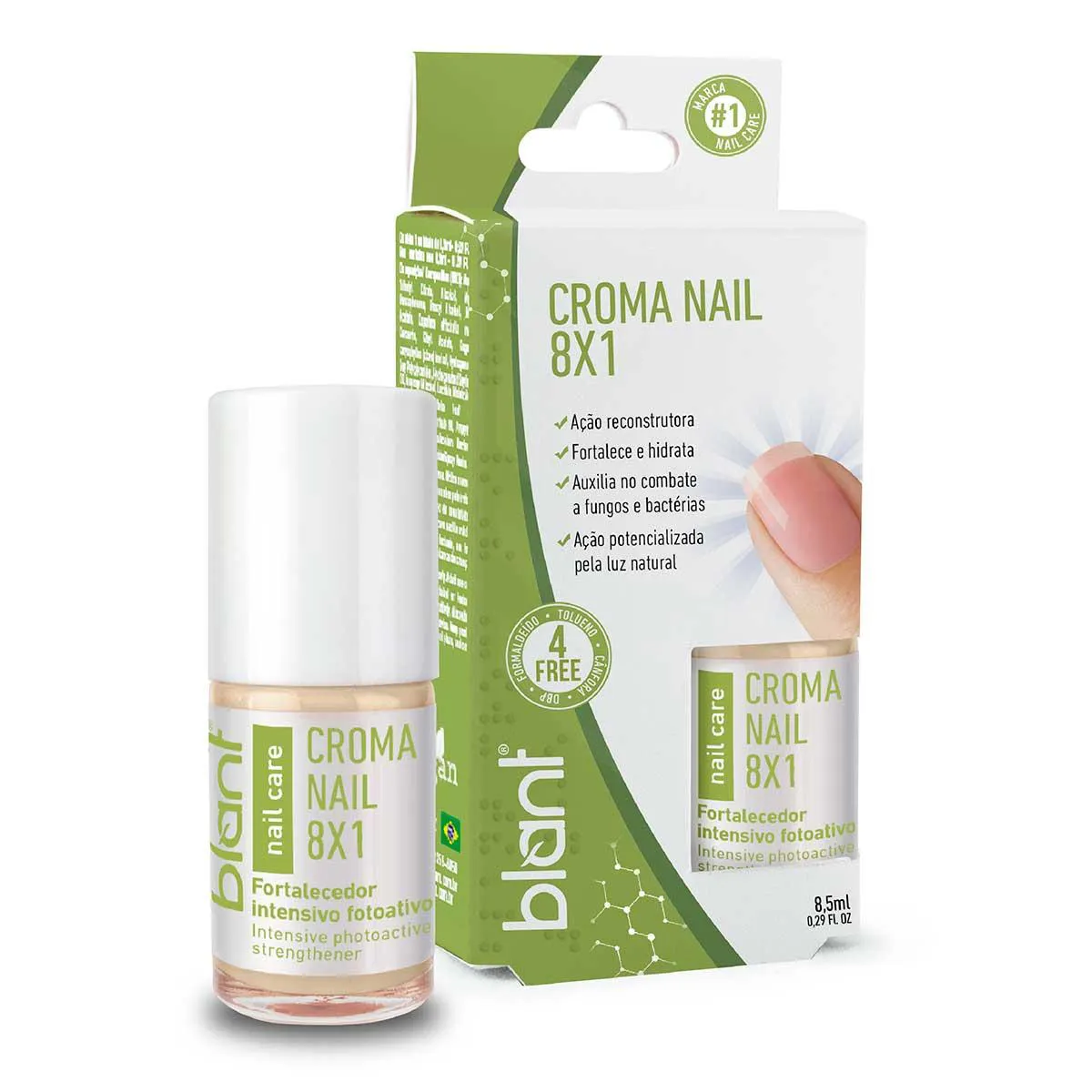 Fortalecedor de Unha Blant Croma Nail 8x1 8,5ml