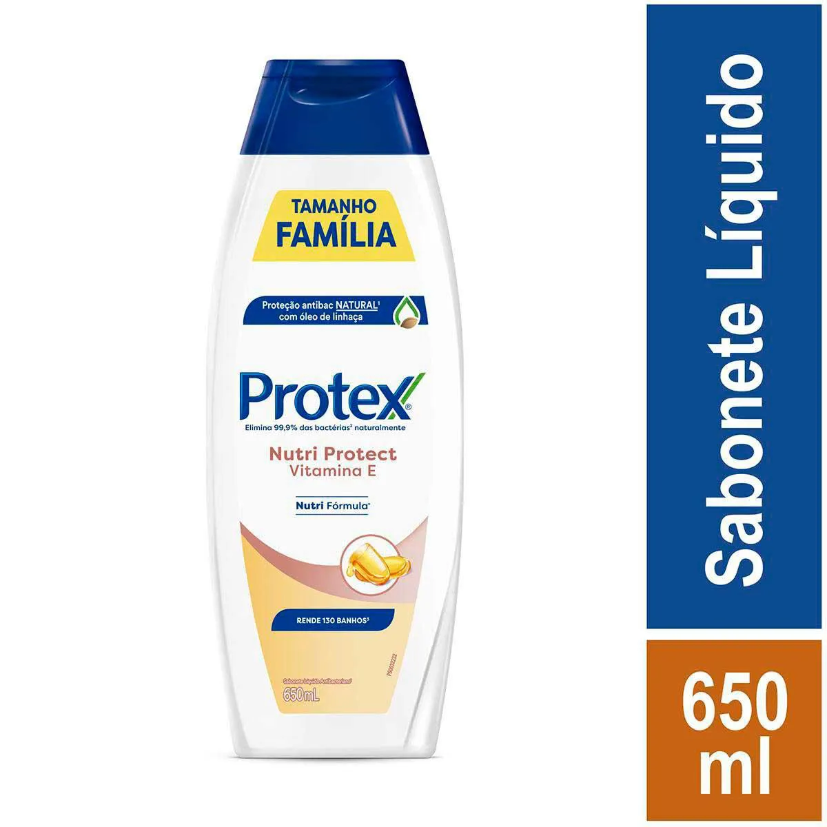 Sabonete Líquido Antibacteriano Protex Nutri Protect Vitamina E 650ml