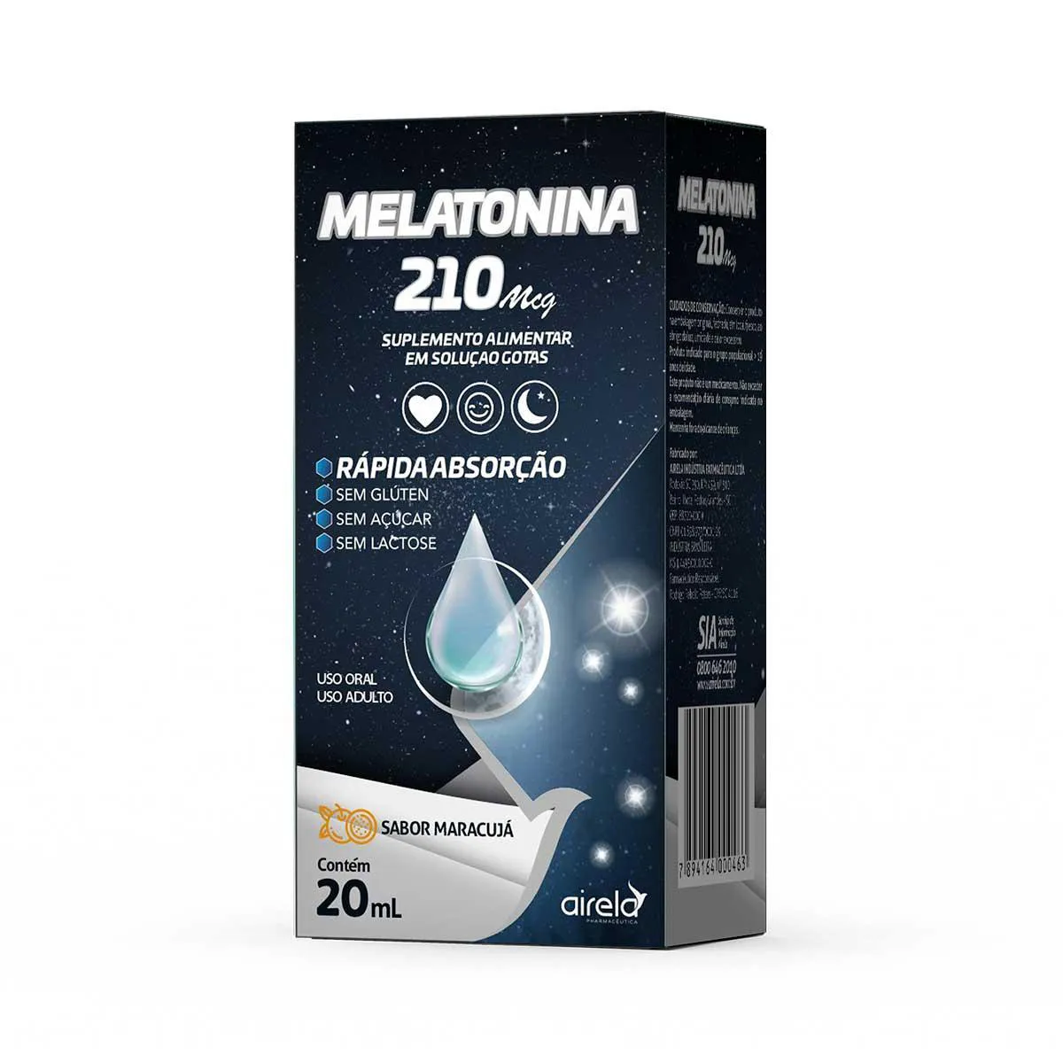 Suplemento Alimentar Airela Melatonina 210mcg 20ml