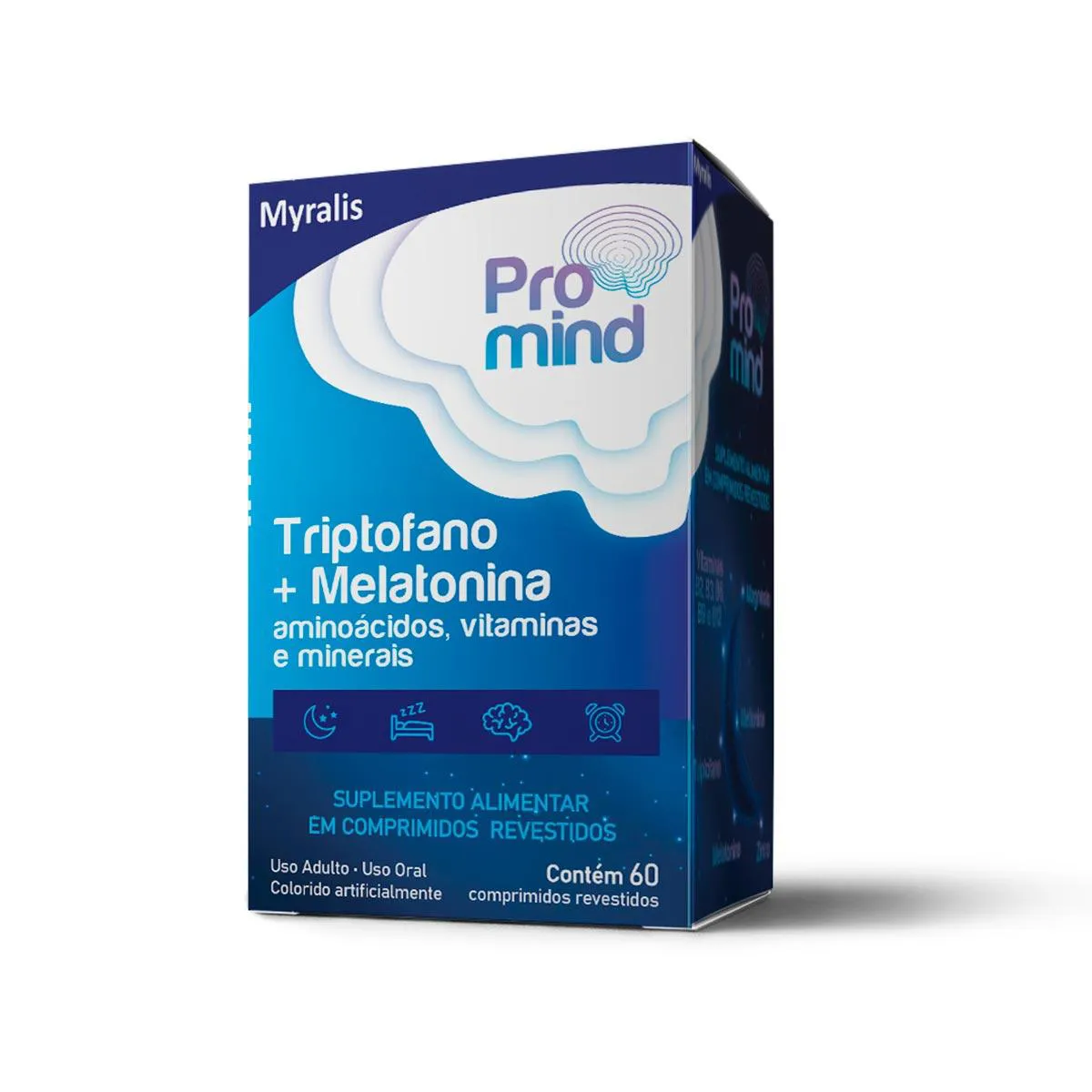 Pro Mind Promind Triptofano + Melatonina 60 Comprimidos | Drogasil