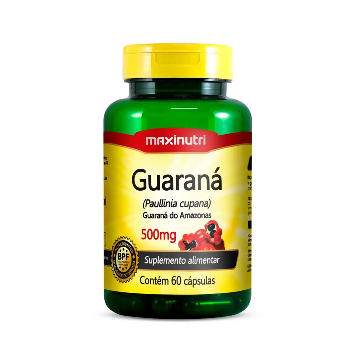 Guaraná Maxinutri 500mg 60 Cápsulas